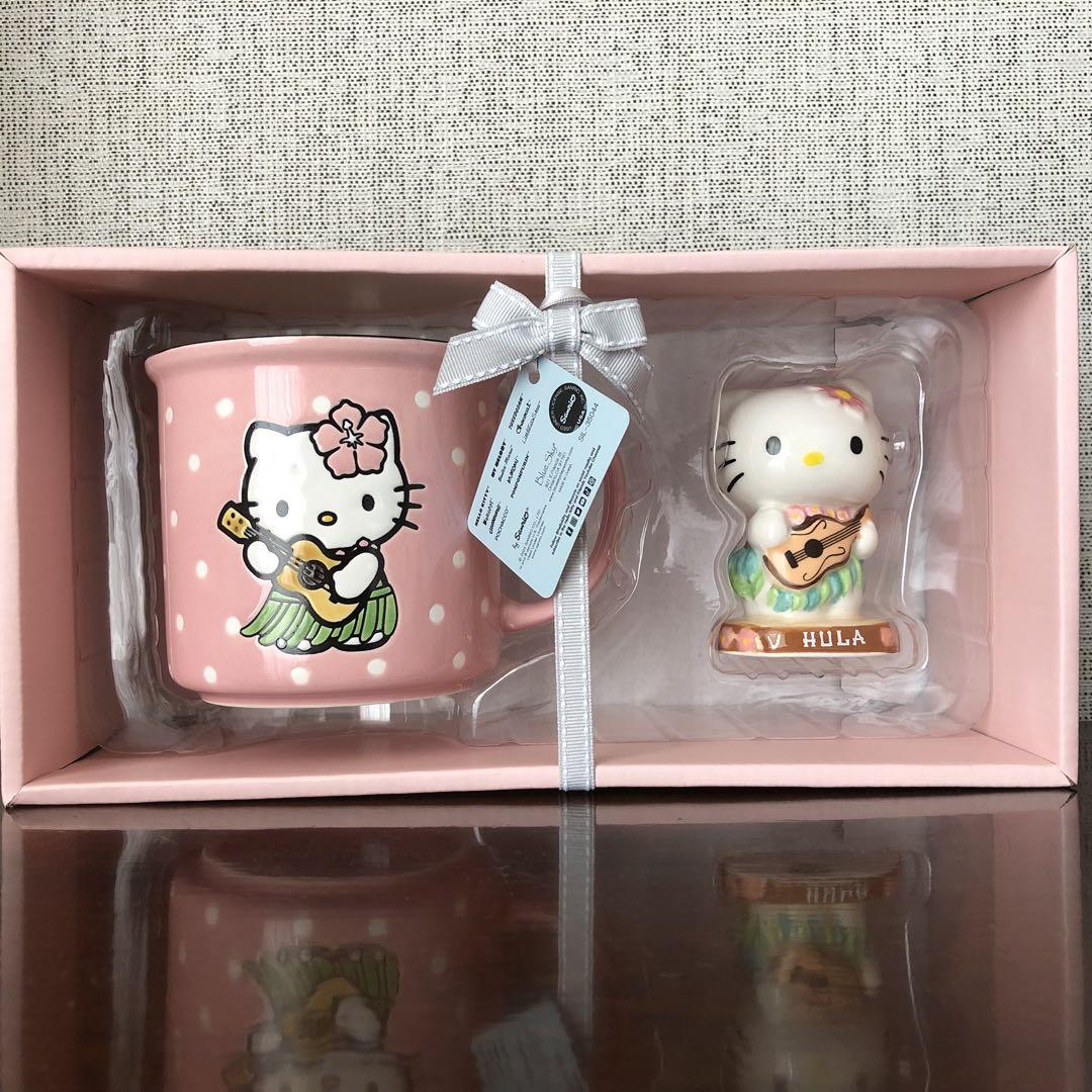 ハローキティ フラフィギュア&マグ ギフトセット ブルースカイ クレイワークス