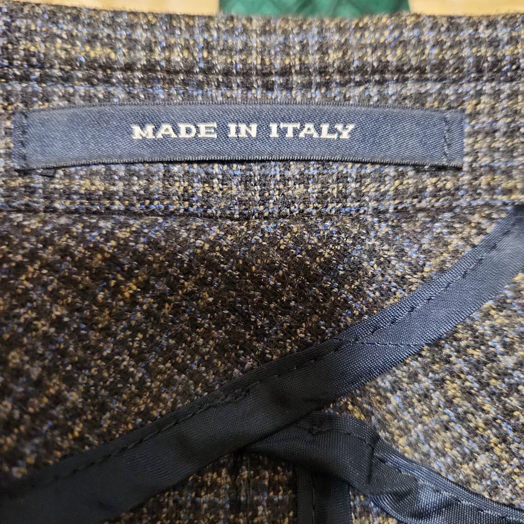 TAGLIATORE ダークグレー チェック柄 テーラードジャケット