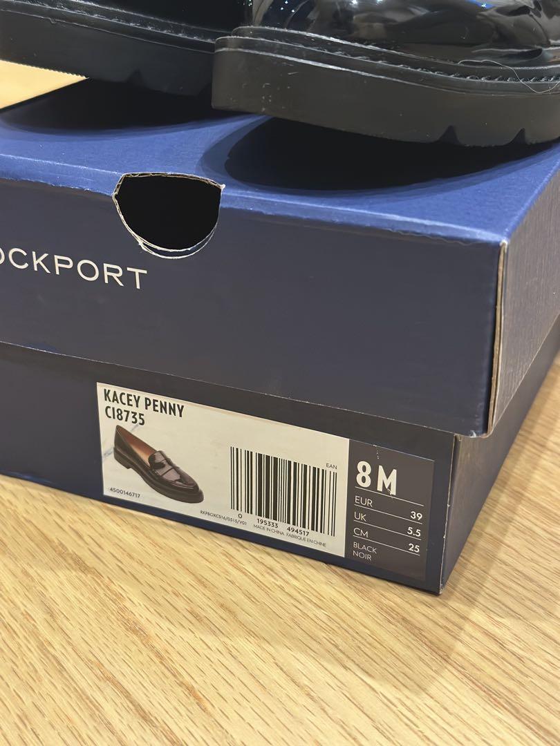 ROCKPORT　ローファー　黒　エナメル