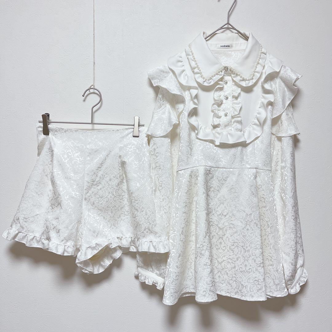 ピースナウ 可愛いリボン&レースのエプロン ロリータ系 美品 ピースナウ 可愛いリボン&レースのエプロン ロリータ系 美品