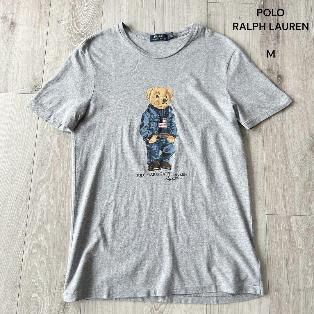 ポロラルフローレン ポロベア Tシャツ ヘザーグレー M アメカジ