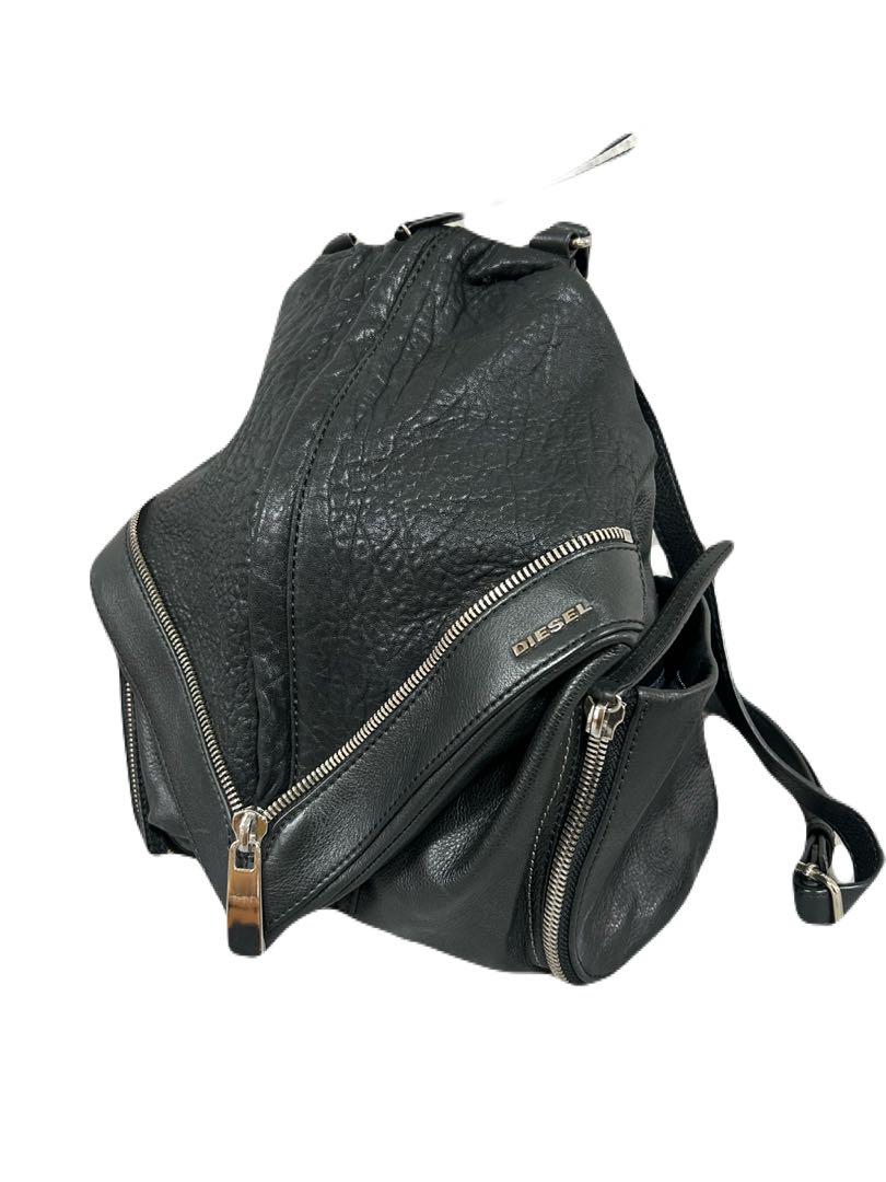 DIESEL ディーゼル レザー 革 リュック ジップアップ 希少 DIESEL ディーゼル レザー 革 リュック ジップアップ 希少