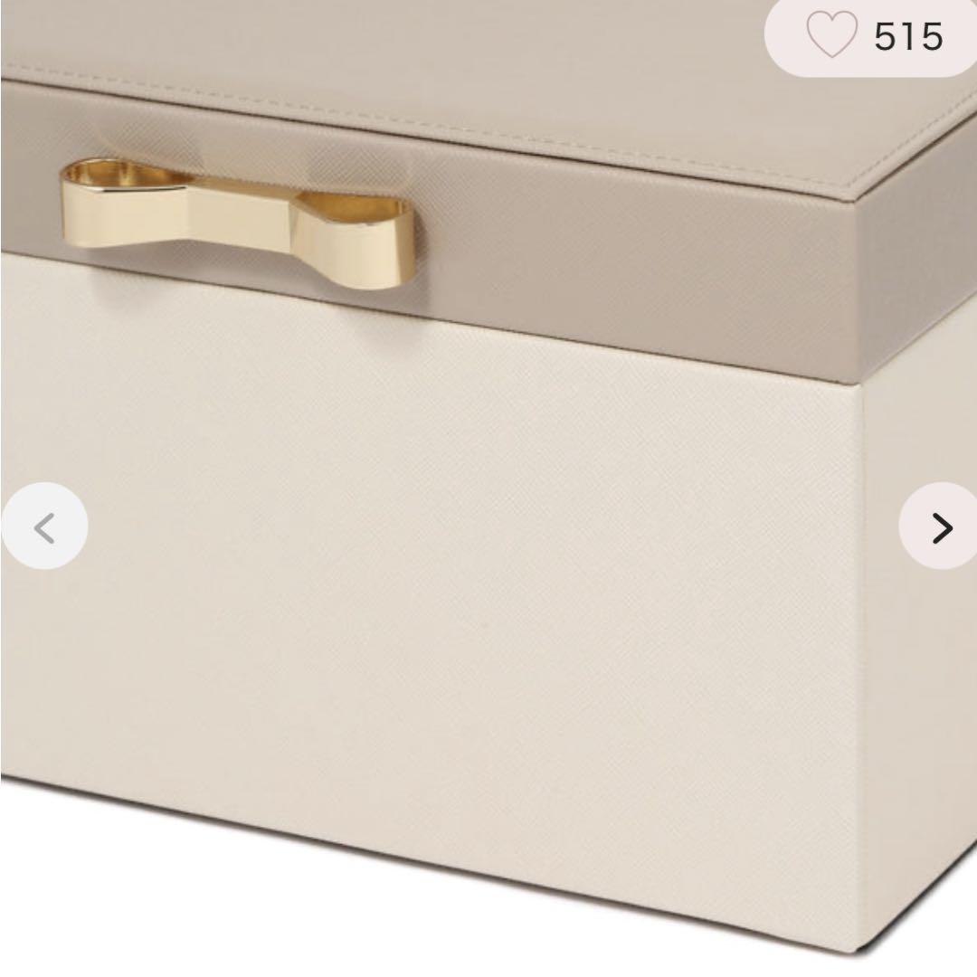 Francfranc バイカラー ジュエリーボックス L ベージュ