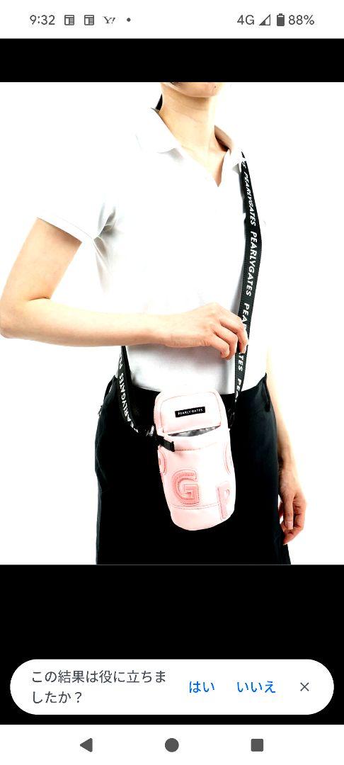 【新品未使用タグ付】PEARLY GATES ピンク ショルダーバッグ FR