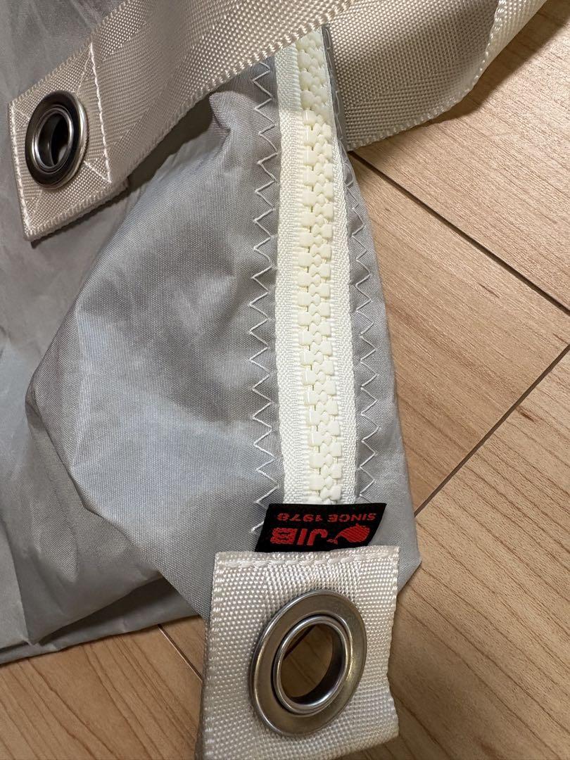 JIB ファスナートートバッグ　M グレー　ボストン