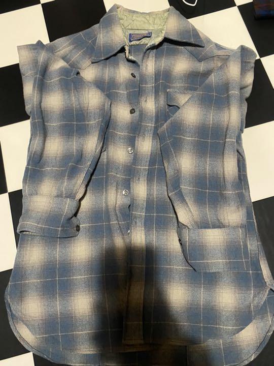 日本製国産 70s PENDLETONオンブレーチェックシャツ L9eNS-m78131282677 得価定番
