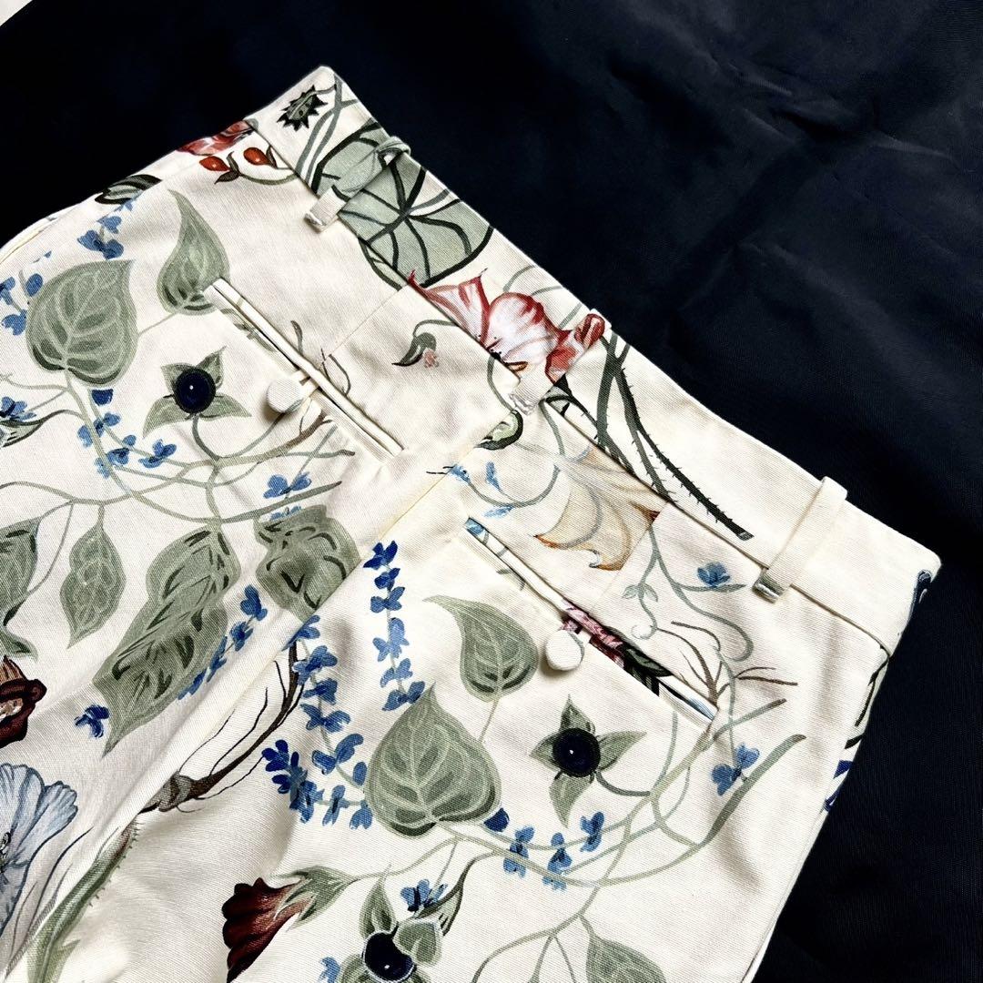 GUCCI ボタニカル フローラルペイント ハーフパンツ 38