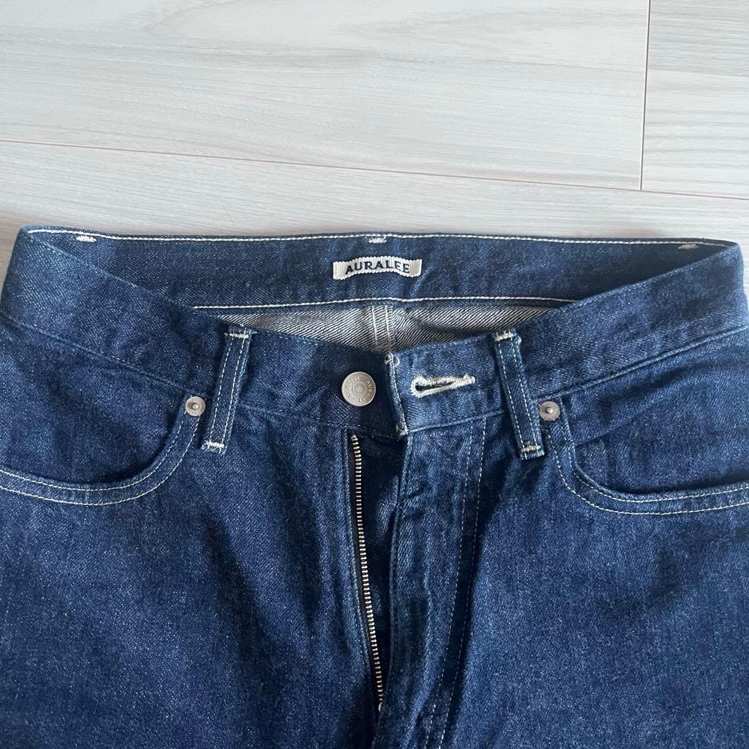 AURALEE SELVEDGE LIGHT DENIM PANTS サイズ0