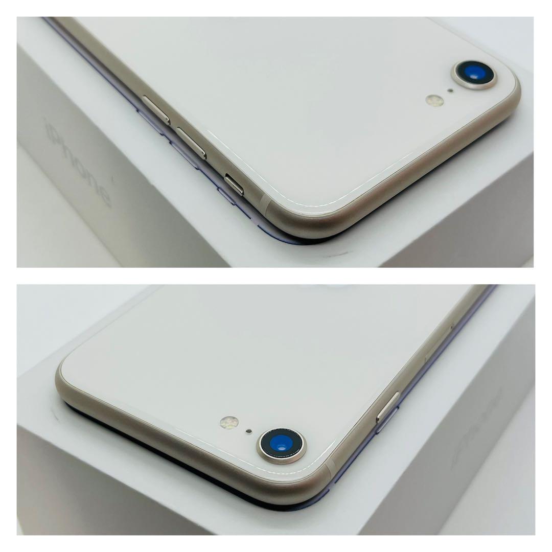 100% iPhone SE3 64 GB SIMフリー　スターライト　本体