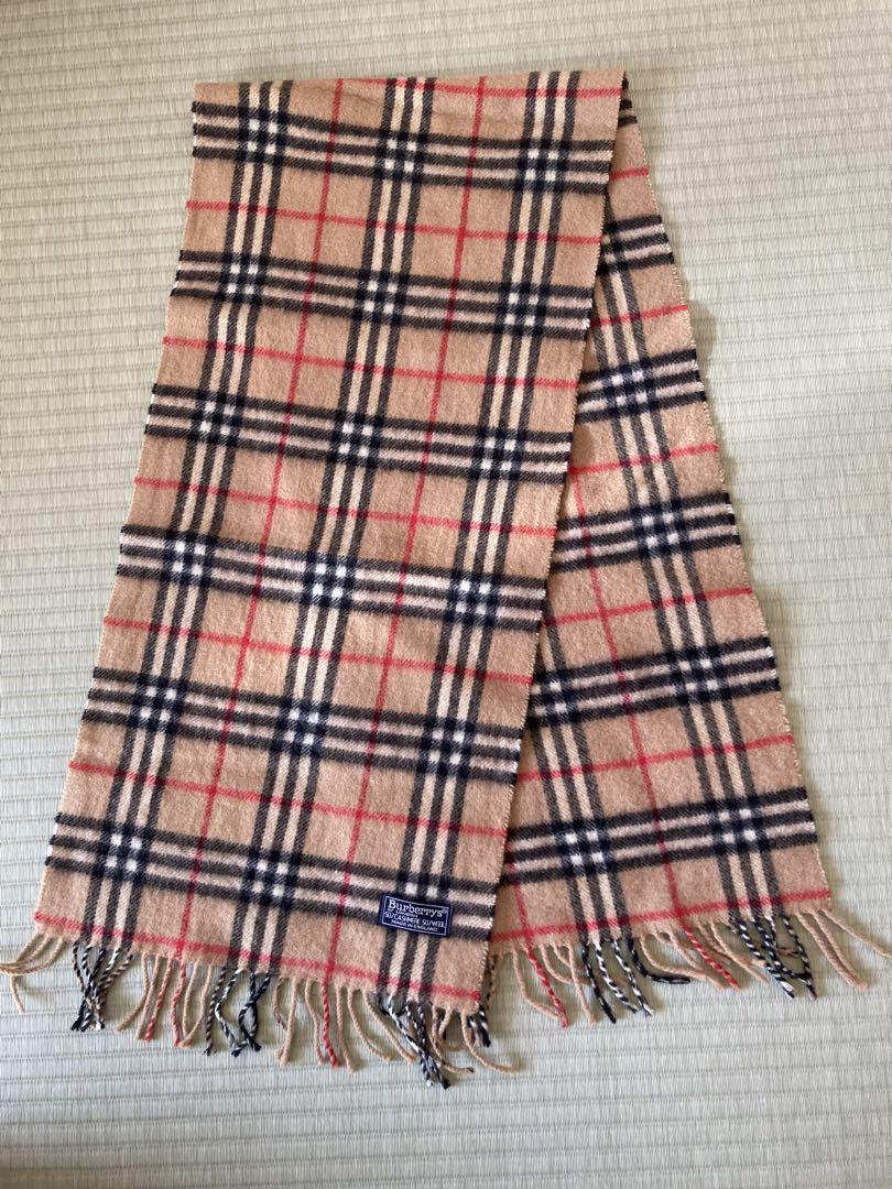 Burberrys】 バーバリー マフラー ノバチェック カシミヤ 50%