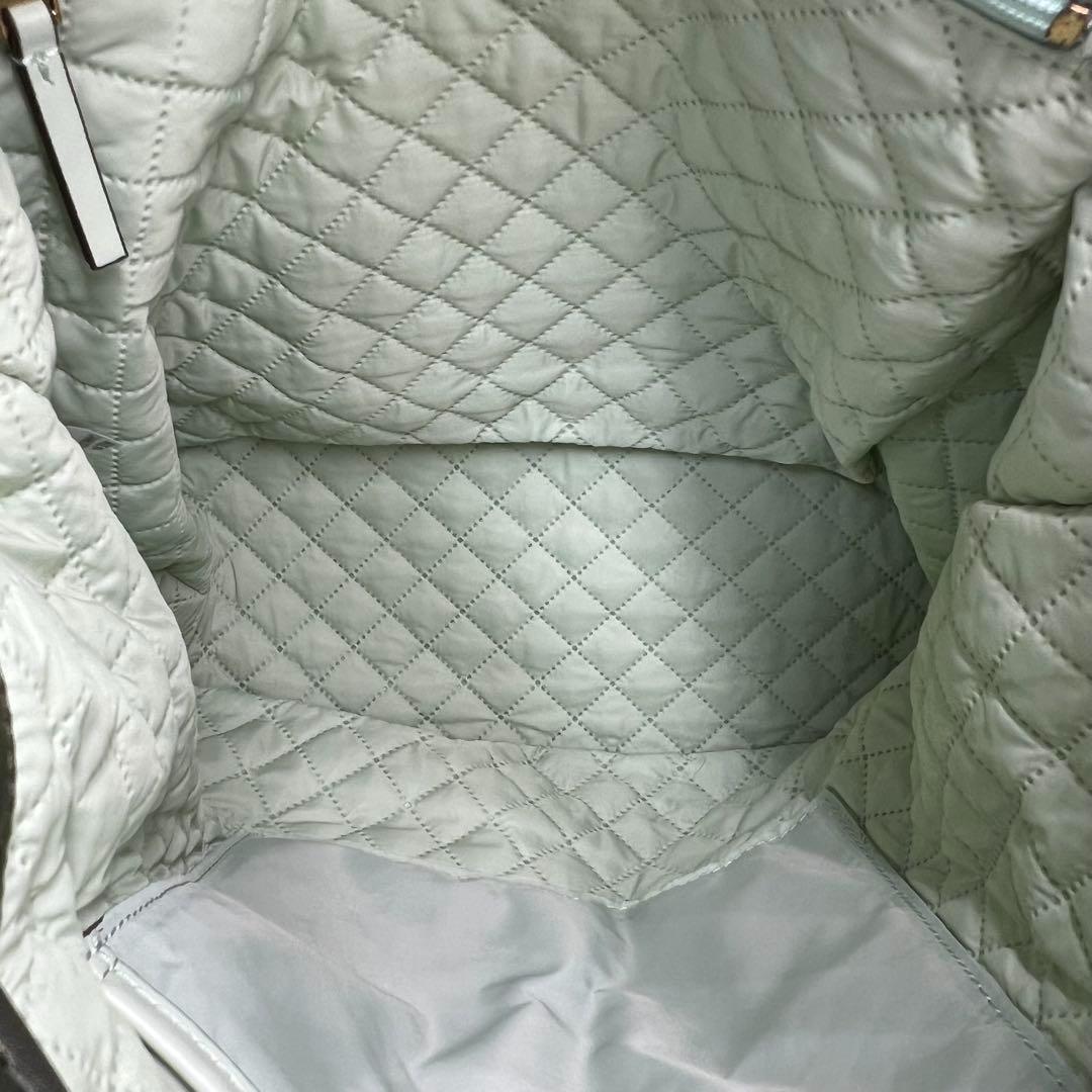 【美品】Tory Burch リュックサック ナイロン レザー グリーン