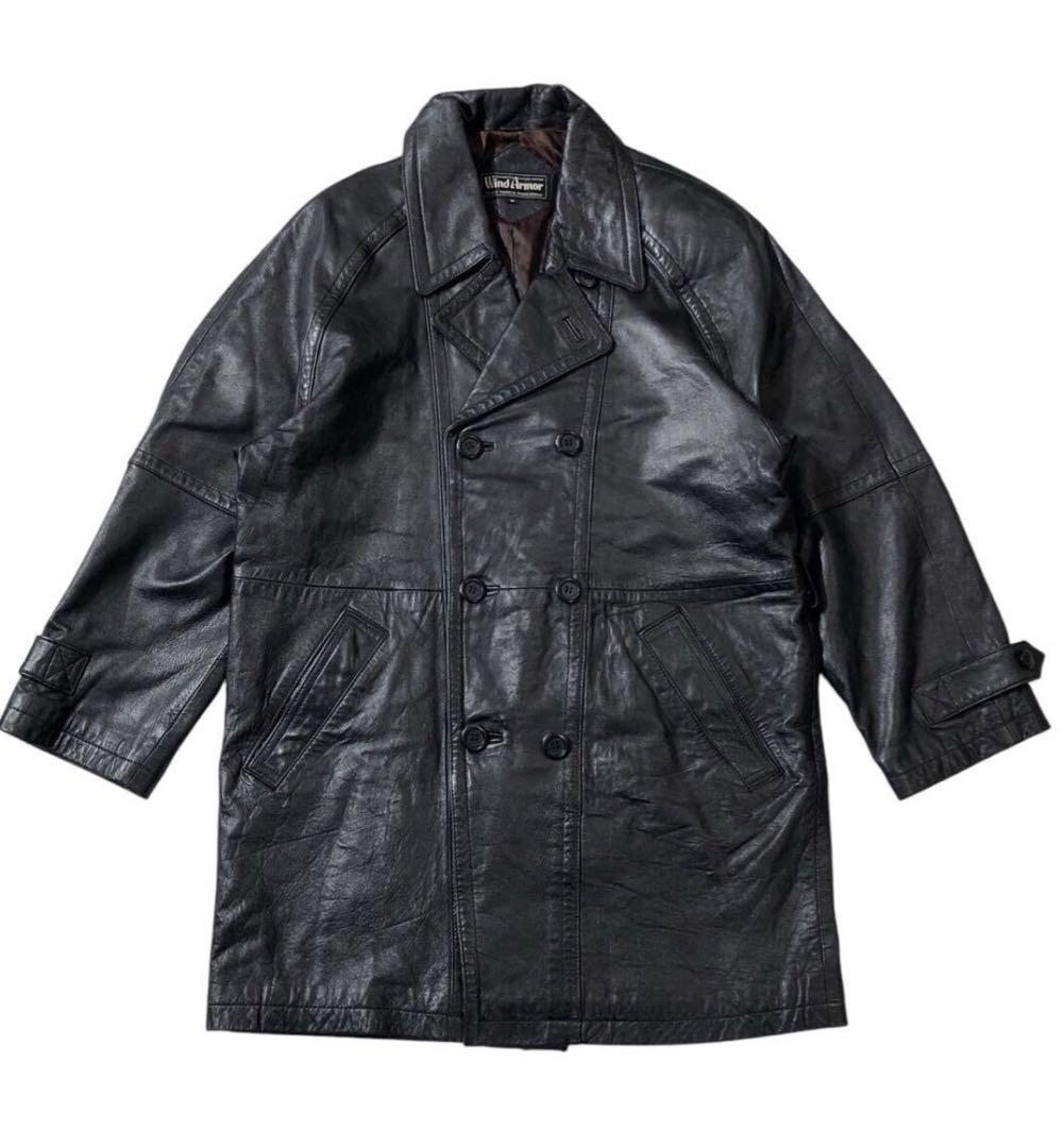 Wind Armor 本革ラムレザーカーコート レザージャケット M