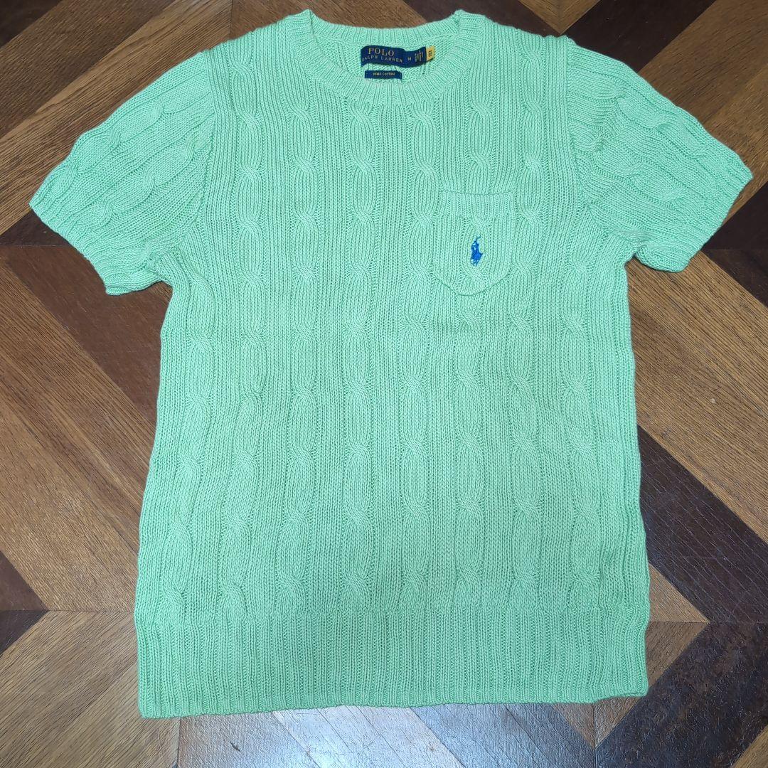 POLO RALPH LAUREN ケーブルニット 半袖 M