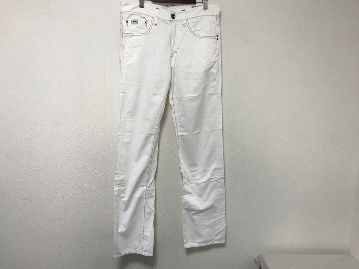 本物ガスGASコットンチノパンツアメカジサーフミリタリーメンズビジネススーツM白