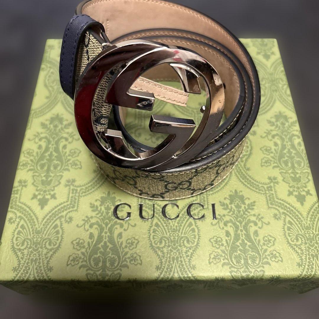 GUCCI GGキャンバス ベルト