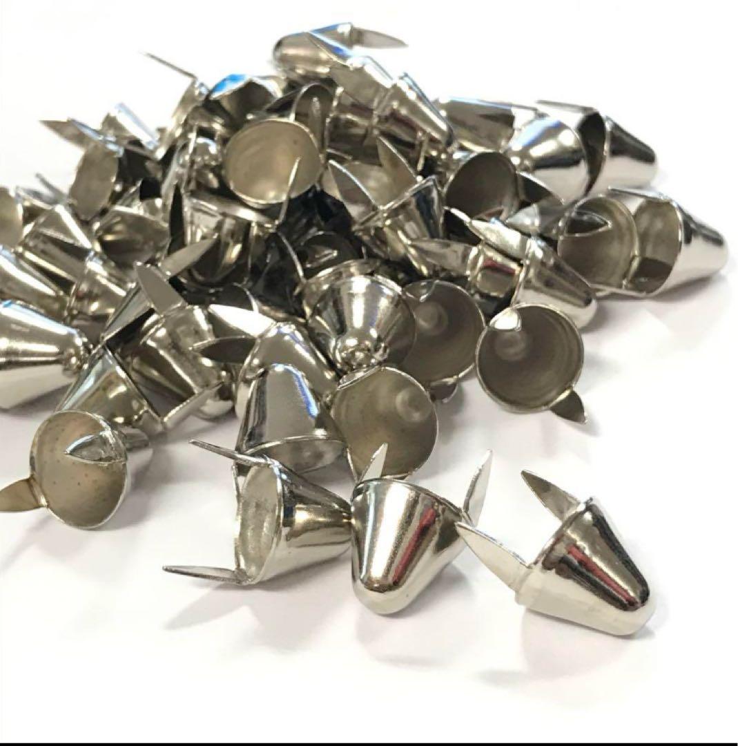 500個　コニカル　ロンドン　コーン　スタッズ シルバー　カラー　パーツ