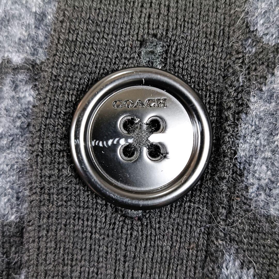 現行 完売品 COACH カーディガン レキシー シグネチャー 総柄 CN456