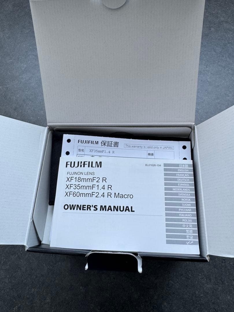 Fujinon XF35mmF1.4 R レンズ Fujinon XF35mmF1.4 R レンズ