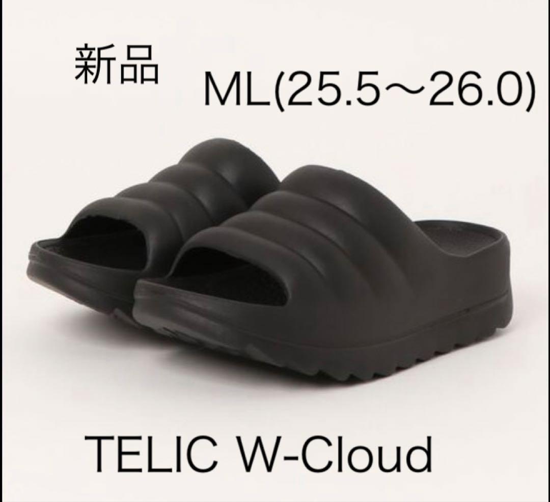 テリック TELC W-CLOUD ML リカバリーサンダル ブラック 新品