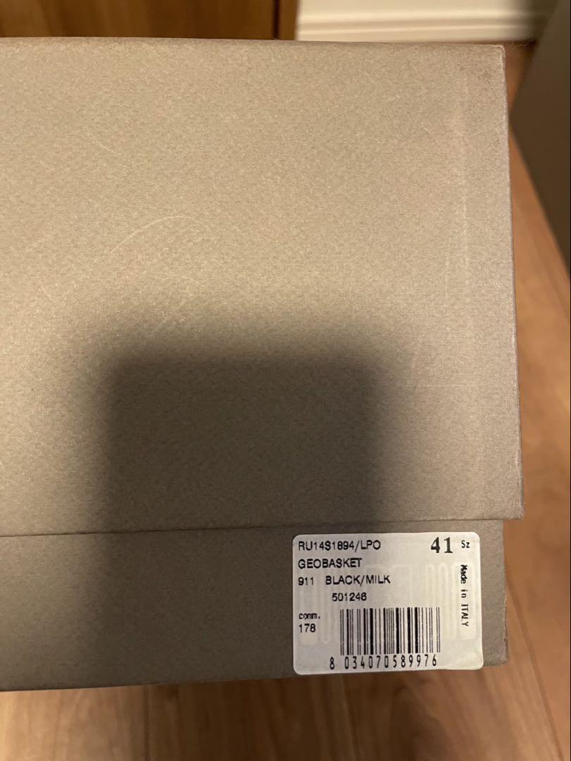 Rick Owens Geobasket ジオバスケット ブラック ミルク 41