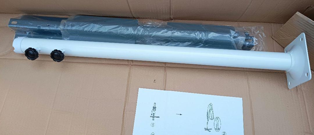 ガーデンパラソル 四角 レッド 土台付き 正方形 大きい 簡単