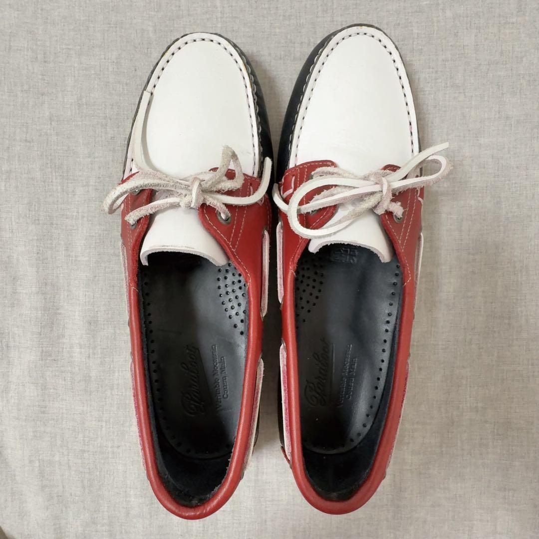 Paraboot 赤白 デッキシューズ 28cm