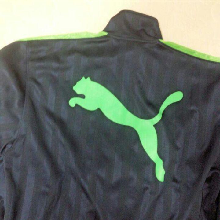 pumaジャージ　ネイビー×グリーン　ユニセックス