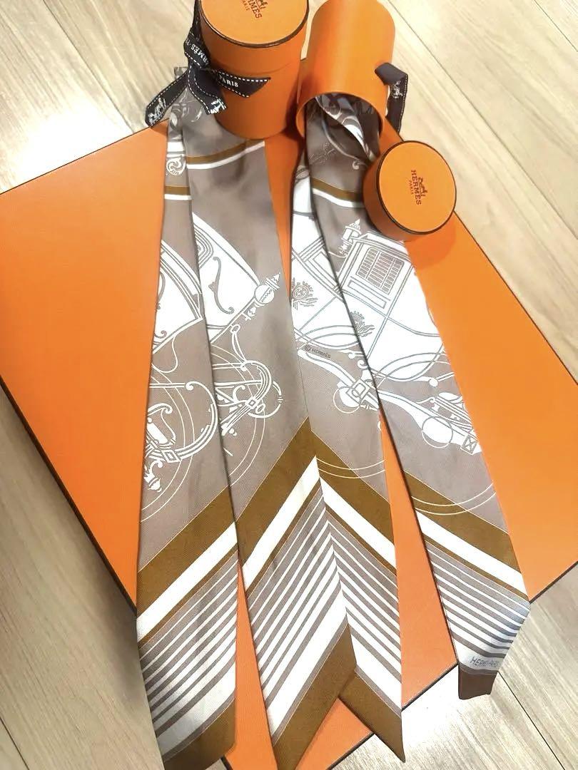 極美品 HERMES エルメス ツイリー エクスリブリス　美品 2本セット