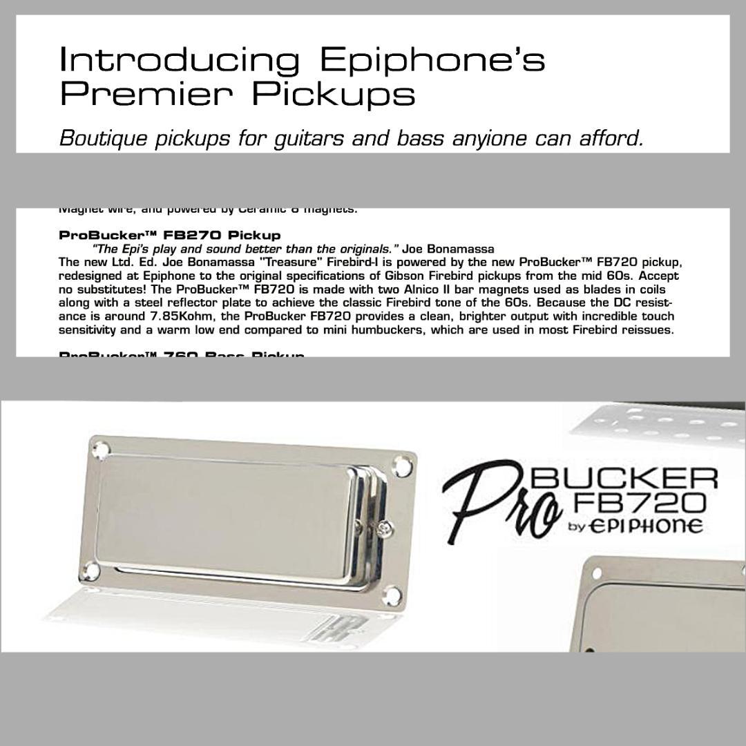 Epiphone mini ProBucker FB720メタルエスカッション付