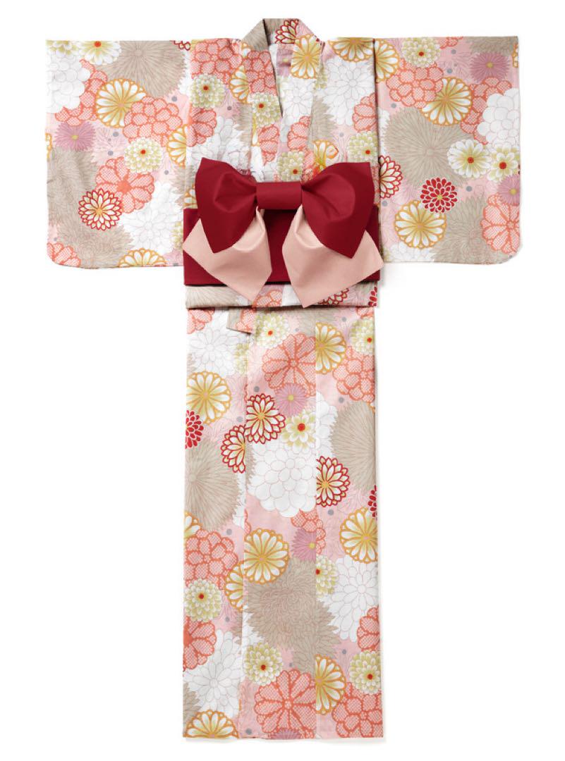 [新品未使用]GRL菊牡丹浴衣12点セット