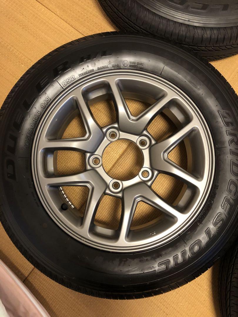 スズキジムニーJB64W純正アルミホイール＋純正タイヤ175/80R16 4本