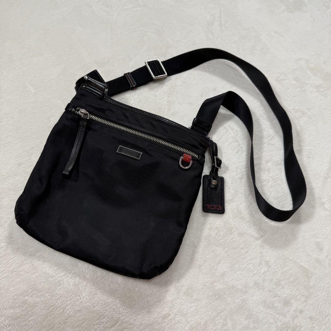 希少 TUMI ナイロン レザー ポシェット ブラック