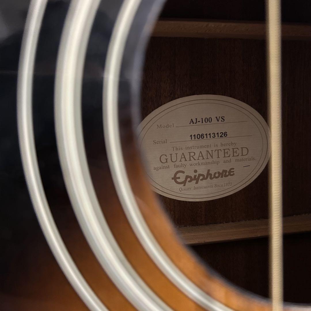 Epiphone AJ-100 VS アコースティックギター ソフトケース付