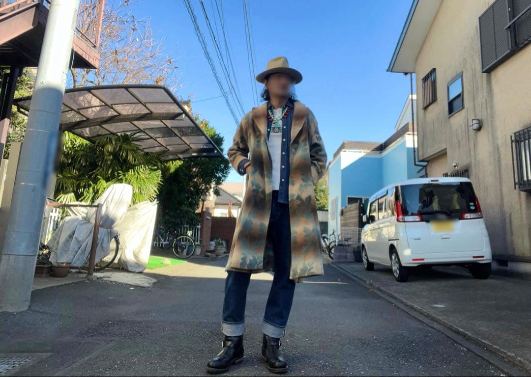 オリジナル30'sビンテージBEACONブランケットガウンコート⭐︎後付けチンスト オリジナル30'sビンテージBEACONブランケットガウンコート⭐︎後付けチンスト