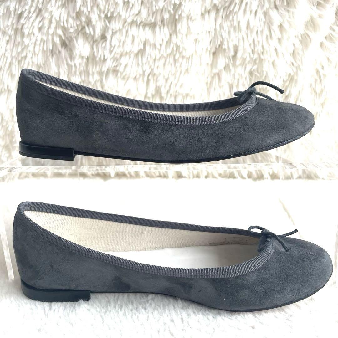 repetto サンドリオン 23.5㎝ グレー フラットシューズ スエード