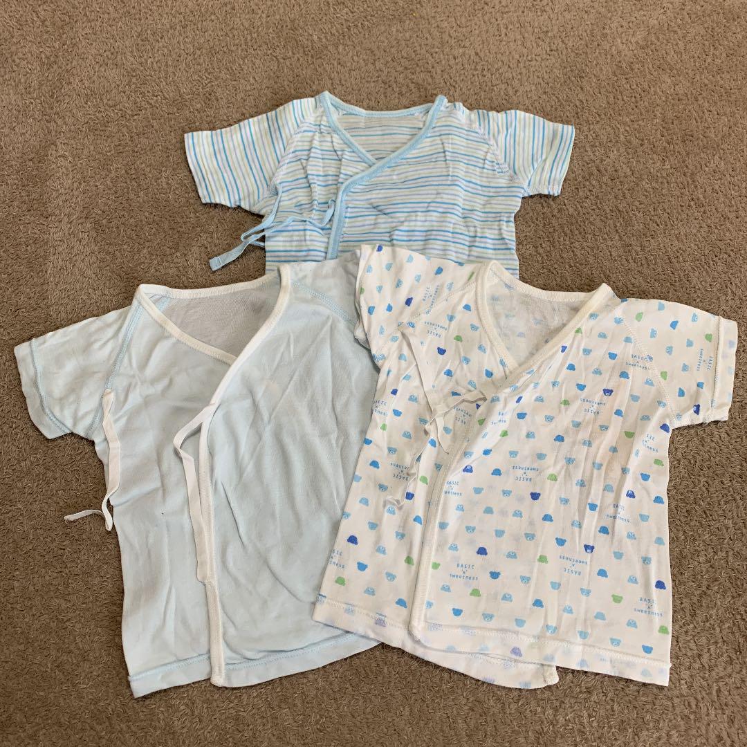 男の子 短肌着 60cm 3枚セット 新生児 - メルカリ 男の子 短肌着 60cm 3枚セット 新生児 - メルカリ