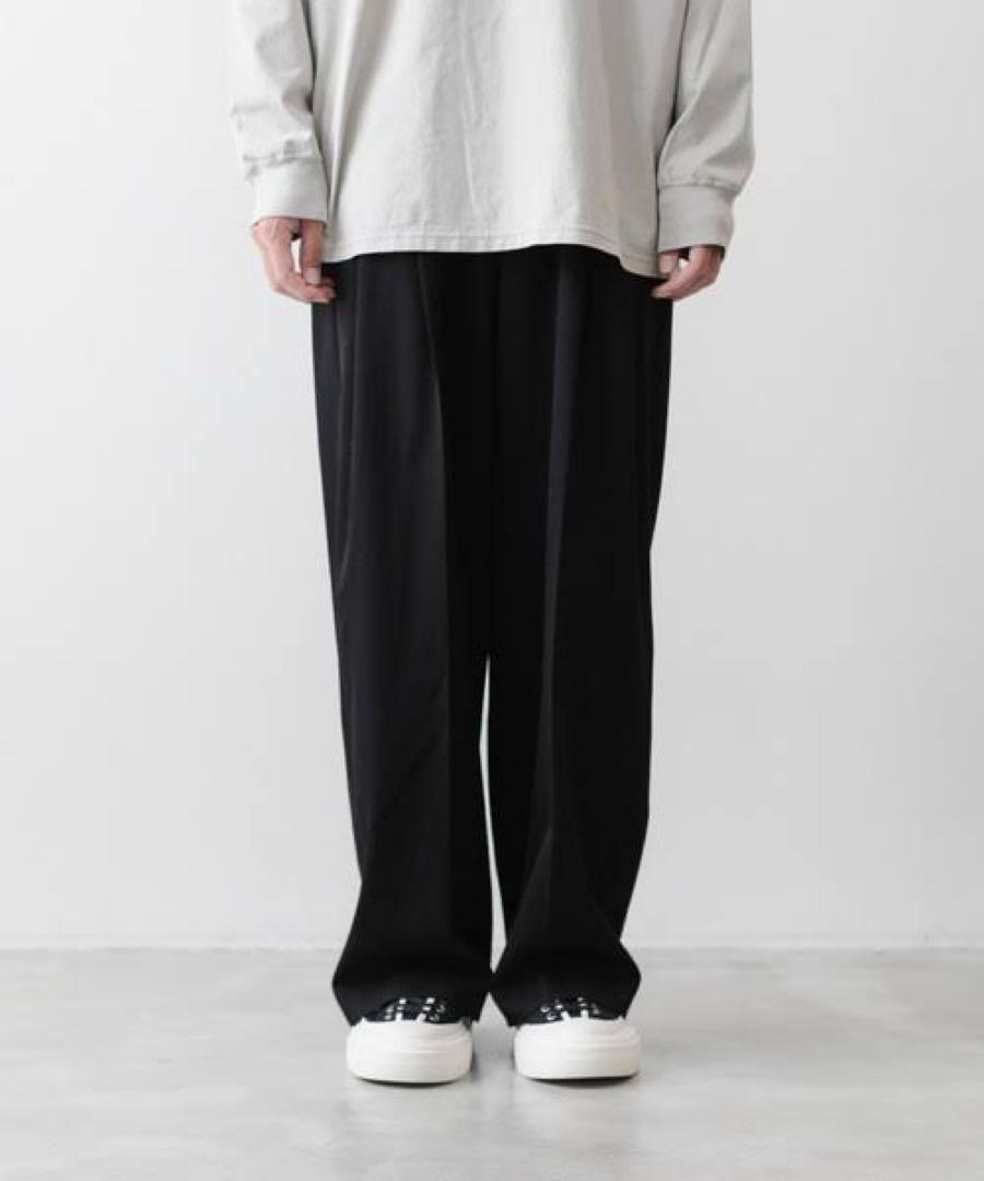attachment wool gabargin セットアップ
