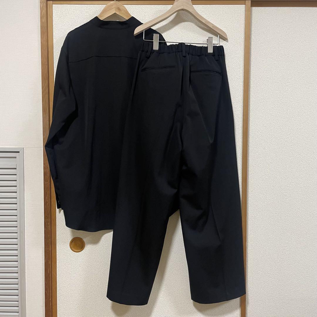 attachment wool gabargin セットアップ