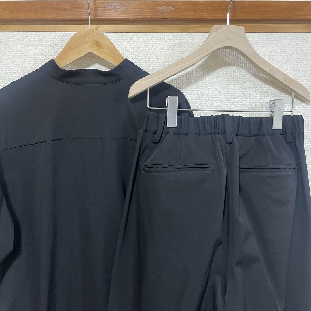 attachment wool gabargin セットアップ