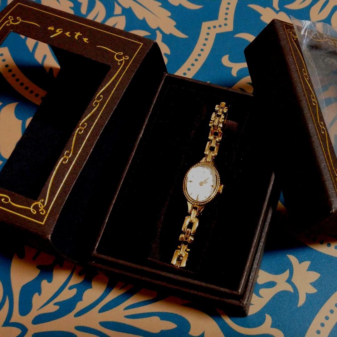 専用です☆アガットANA限定☆腕時計 オーバルフェイスagete 付属品あり