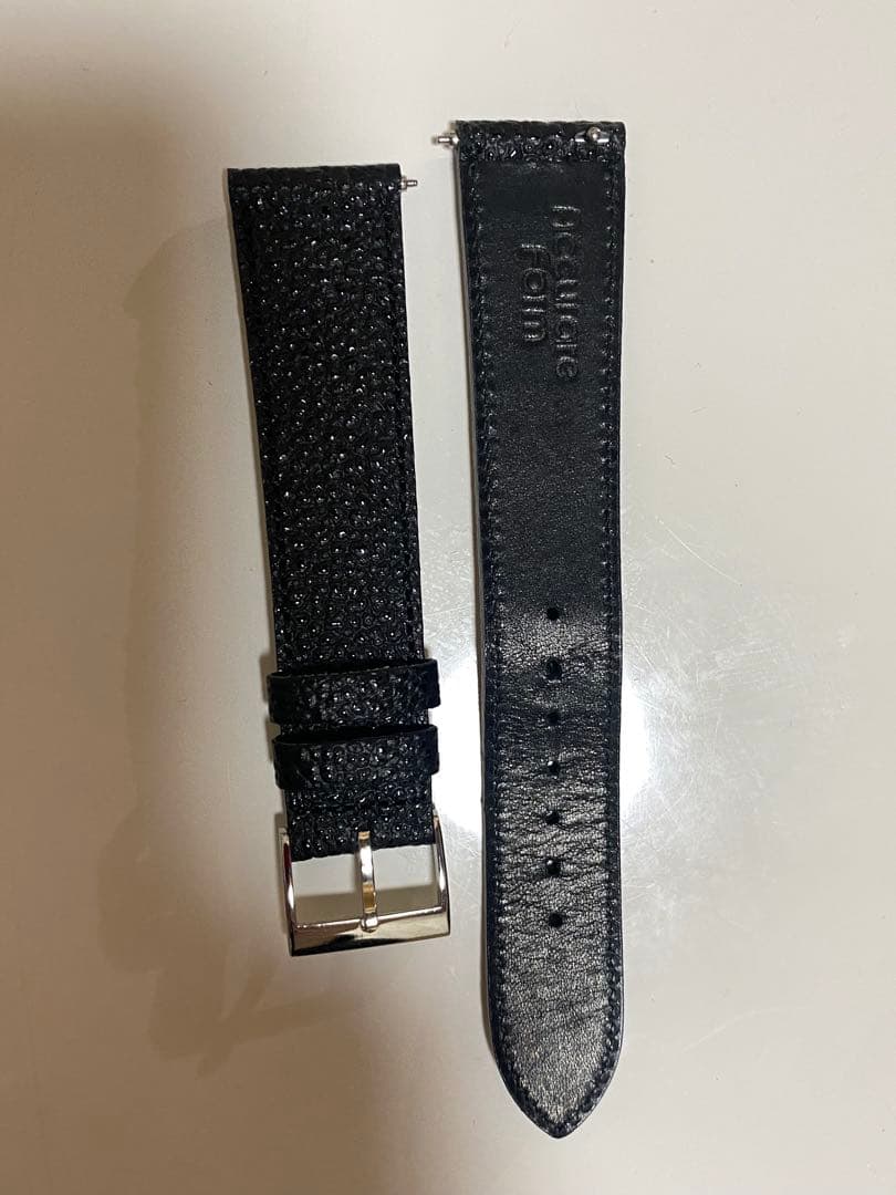 ざらざらした accurateform 黒姫路革 ラグ幅18♥に近い