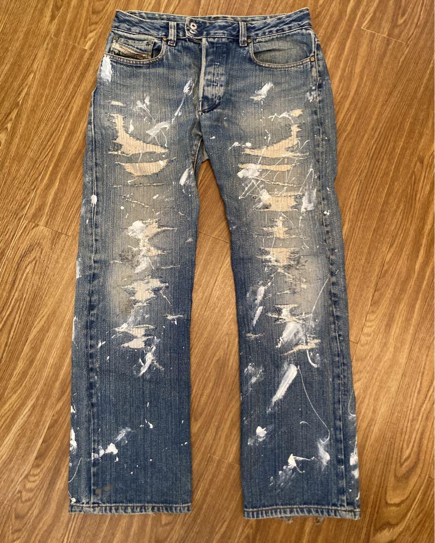 新品 Dieselディーゼル クラッシュデニム 32