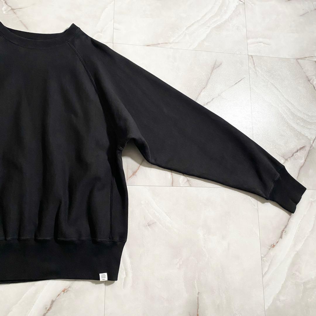 A18113 ベドゥィン 24AW ヘビーウィエイトクルーネック 黒 3 A18113 ベドゥィン 24AW ヘビーウィエイトクルーネック 黒 3