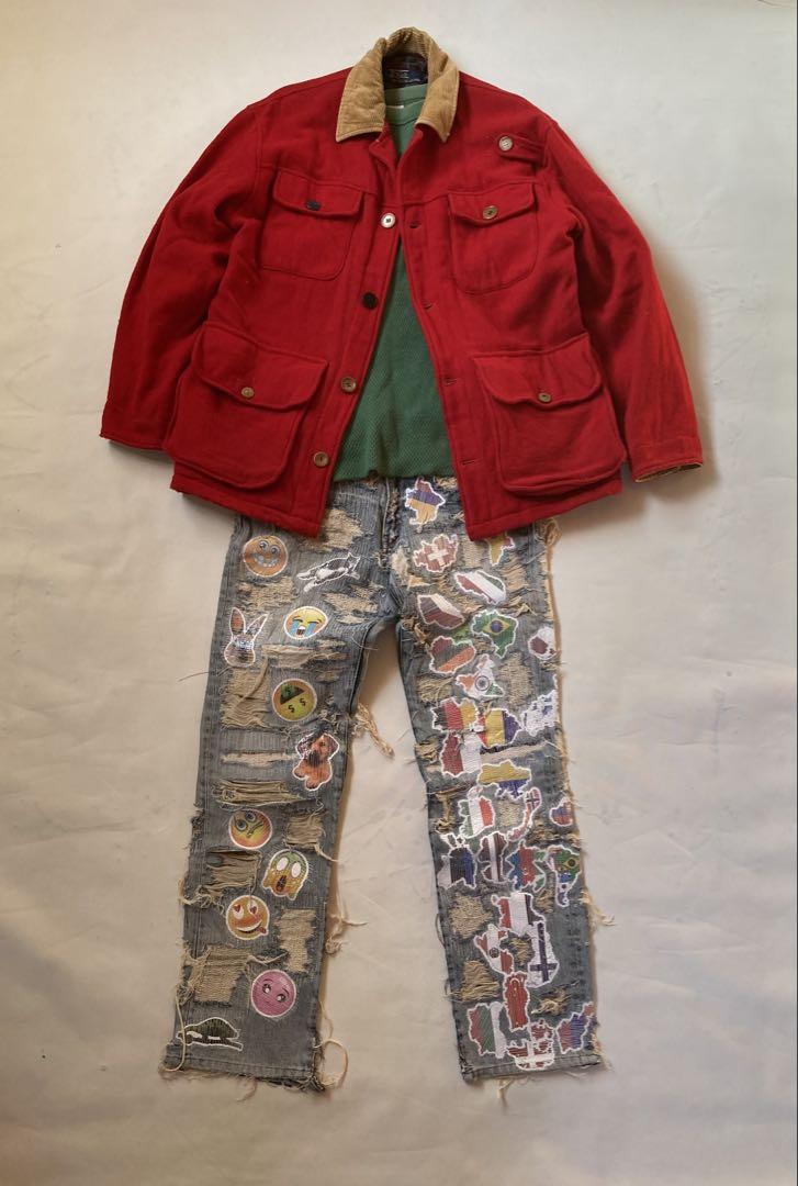 80s90s JEMORGAN 着こんだビンテージ・サーマル 好フェード