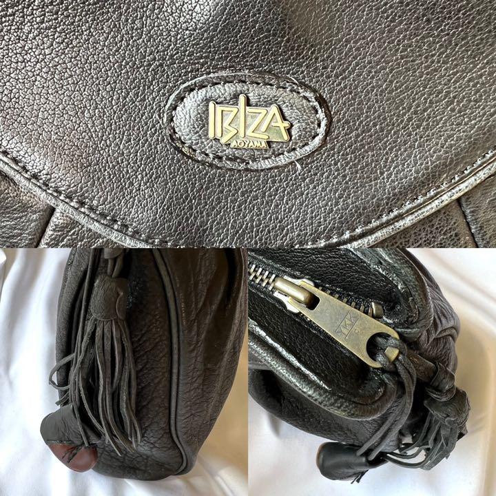 特価人気 新品未使用⭐️青山限定⭐️イビザ ゴールドロゴ クラッチバッグ 9Ouqn-m78191158033 オールレザー 大人気SALE