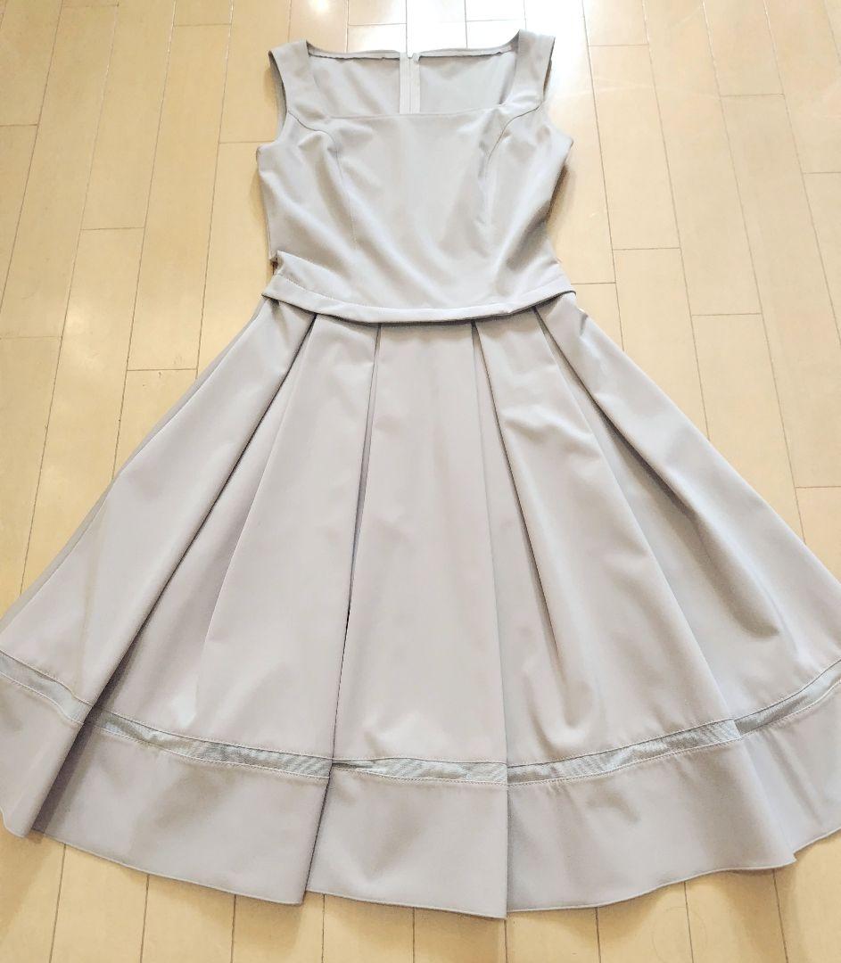 未着用 FOXEY フォクシー プリーツ ワンピース ベージュ ルネM FOXEY NEW YORK