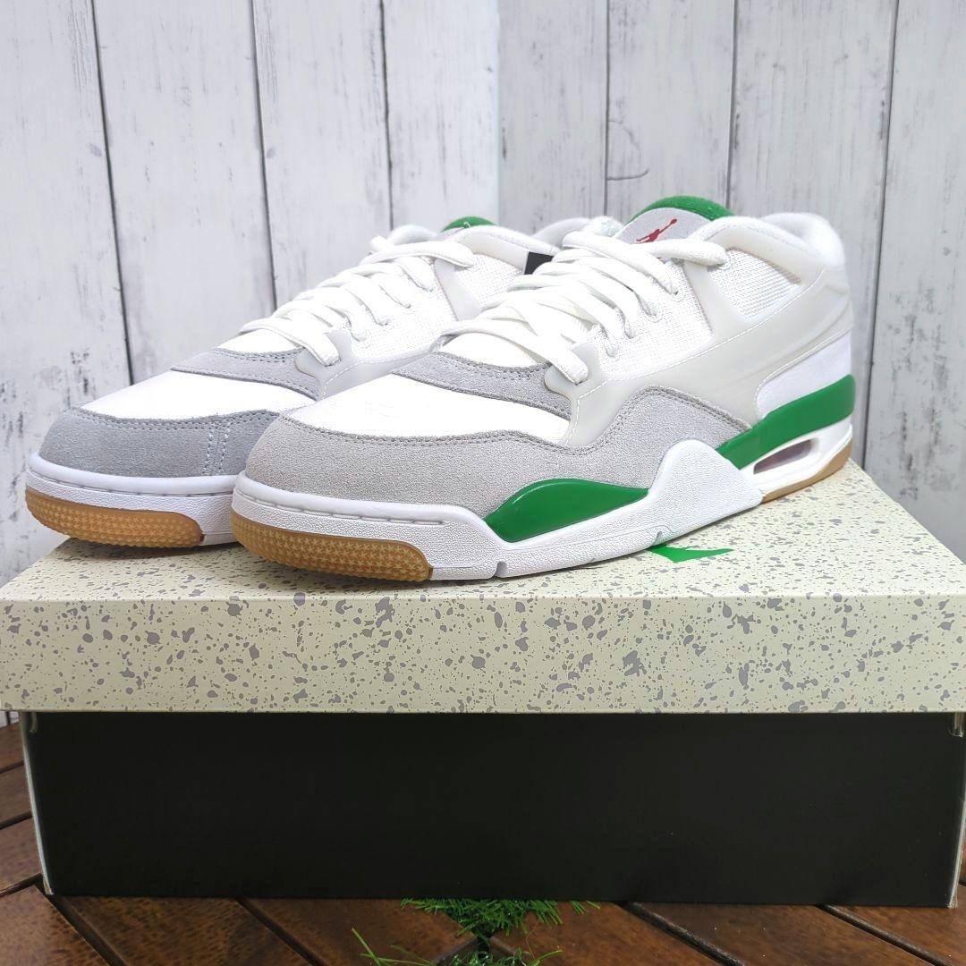 新品未使用 NIKE ナイキ エアジョーダン 4 RM 白 緑 29cm