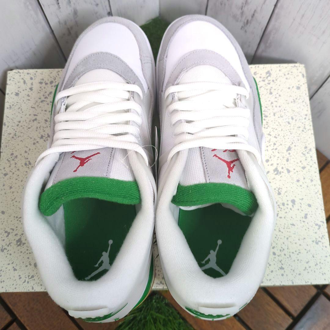 新品未使用 NIKE ナイキ エアジョーダン 4 RM 白 緑 29cm