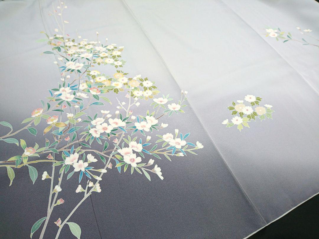 ks215 岡山武子 作 手描き 正絹 訪問着 JtQKO-m78195090970 美品 逸品 上品 京の名工 即納在庫あ