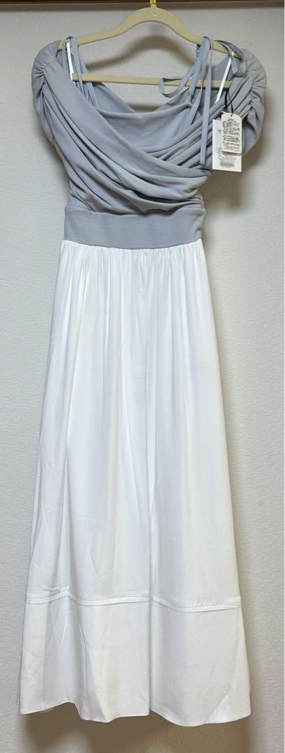 Herlipto Forher Gathered Bicolor Dress